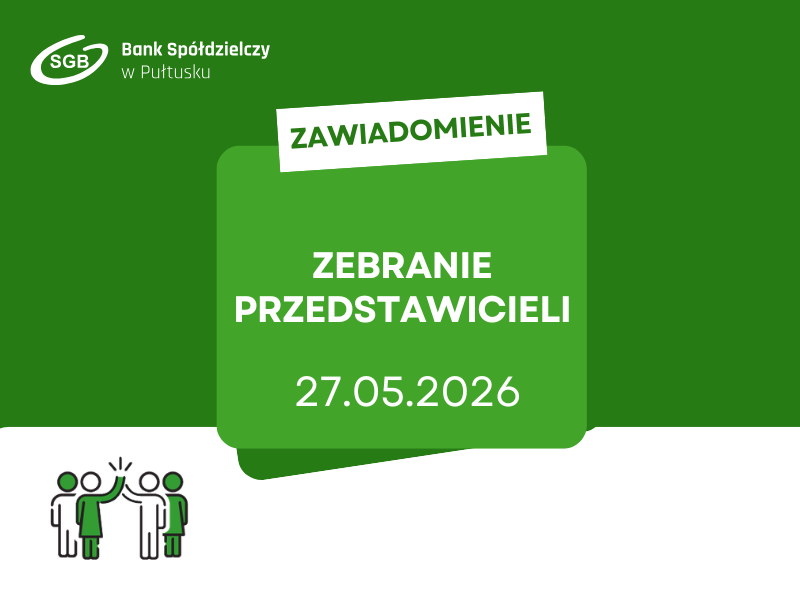 Zawiadomienie o Zebraniu Przedstawicieli 2026